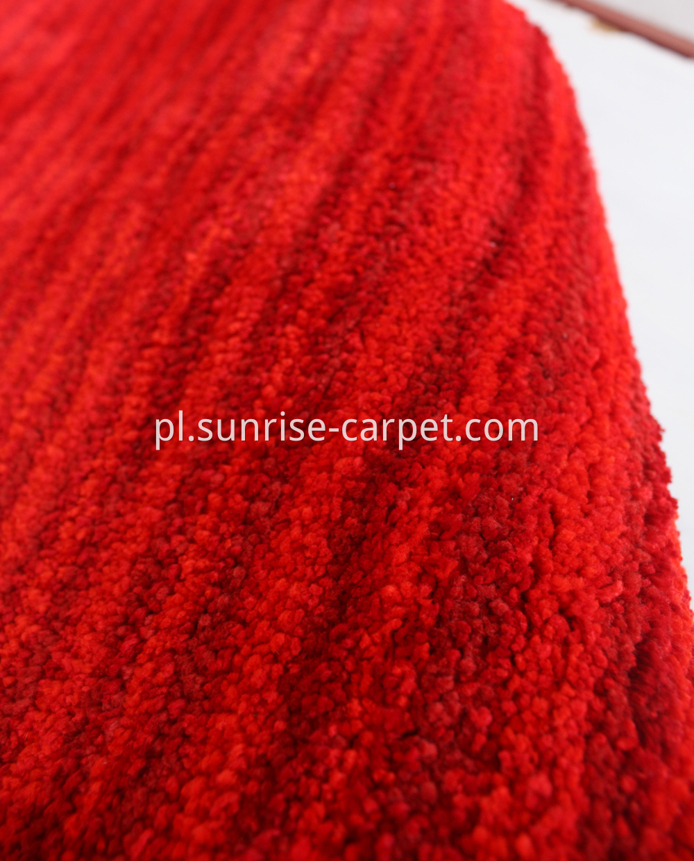 microfiber shaggy with design short pile red